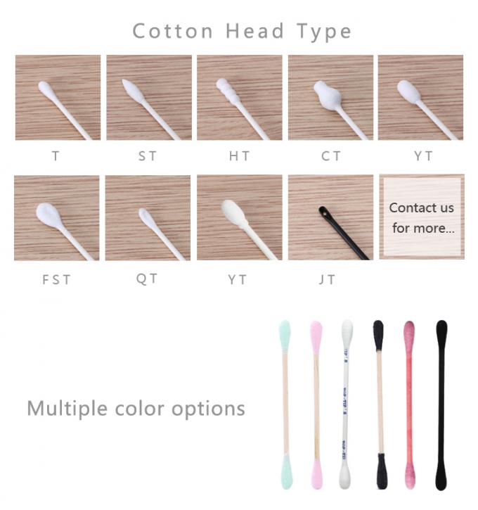 Harmless Medical Cotton Swab , Anti Bacterial Cotton Applicator Sterile