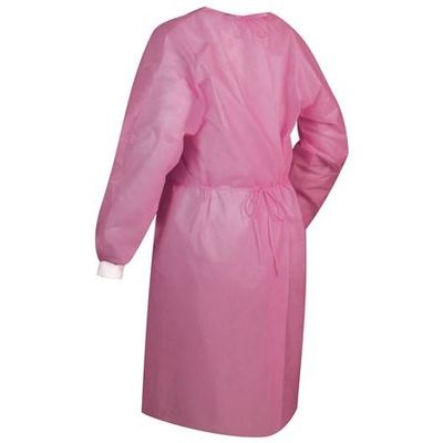 Plus Size Disposable Full Medical Level 1 Isolation Gown Non Woven Fluid Resistant