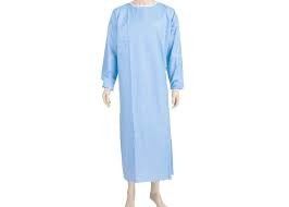 Blue Disposable Medical Isolation Gowns Antibacterial Good Feeling