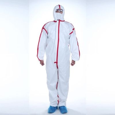 Disposable Protective Coverall Suit Excellent Liquid Penetration Resistance