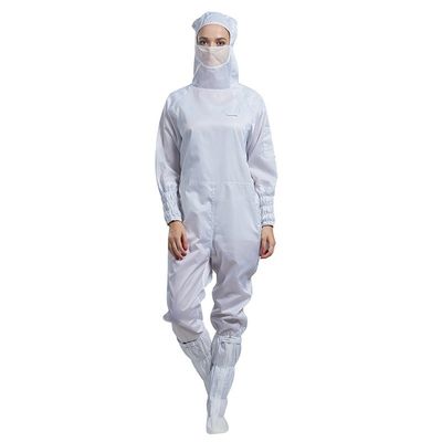 98% Conductive PE SMS Dust Free ESD Cleanroom Coverall