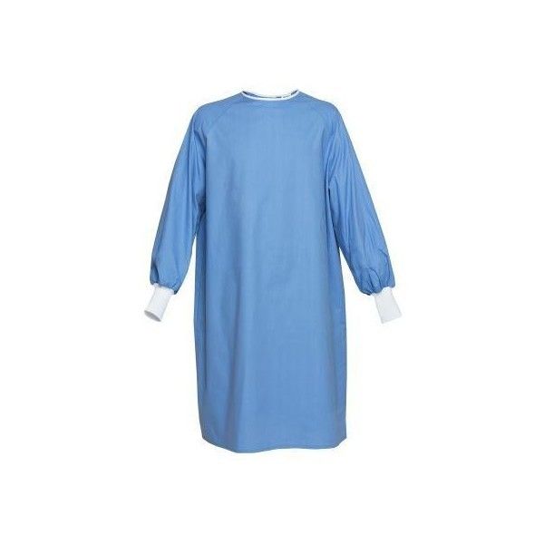 Unisex PP PE Disposable Isolation Gown , Blue Waterproof Isolation Gown