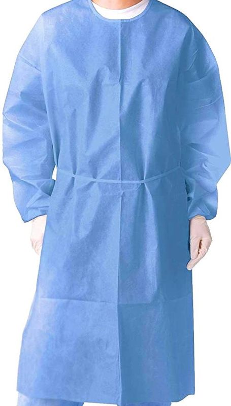 Disposable Protective Isolation Gown Skin Friendly Size S-XXL Eco Friendly
