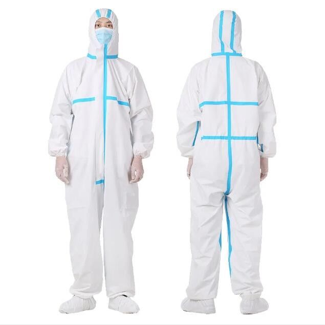 Anti Dust Hooded Disposable Coveralls Comfortable Wearing OEM ODM Available