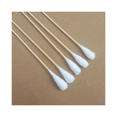 White Color Medical Cotton Swab , Disposable Surgical Cotton Swabs