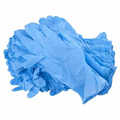 Medical Sterile Blue Nitrile Disposable Gloves Large