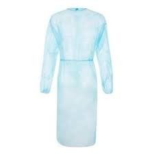 Non Woven Protective Breathable Cloth Surgery Gowns Short Sleeve