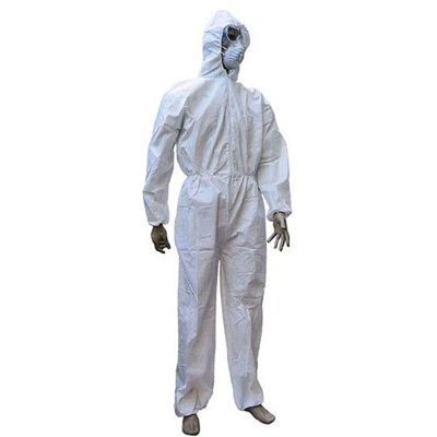 Chemical Resistant Body Chemical Biological Suit With Hood