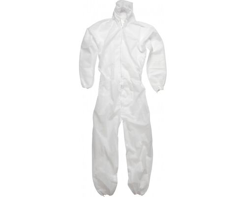 Full Plastic Medical Disposable Clothing Breathable Chemical Suit