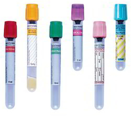 Light Blue Top Blood Edta Sample Tube Vial For Blood Collection