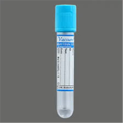 Blue Top Clotted Capillary Blood Collection Container Draw Vials