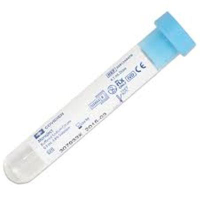 Blue Top Clotted Capillary Blood Collection Container Draw Vials