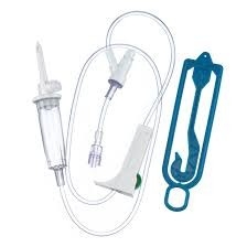 Intravenous 0.2 Micron Filter Primary Secondary Vented Iv Tubing Set