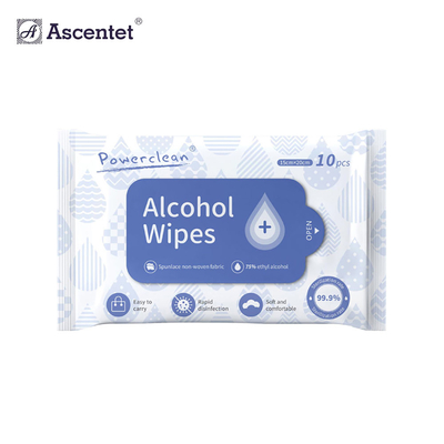 Factory Wholesale 75% Alcohol Portable Disinfection Wet Wipes