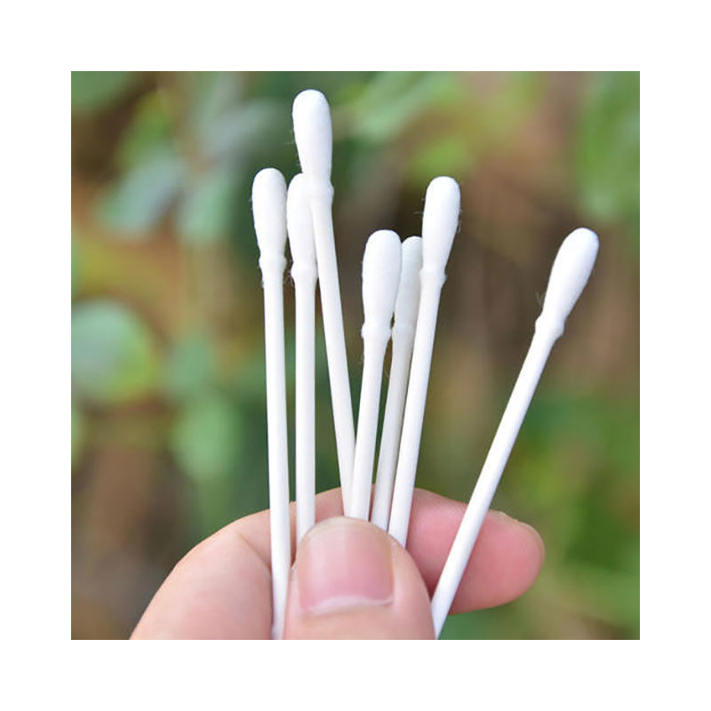 100% Pure Cotton Swab Medical Use Wooden Handle Treated With High Temperature