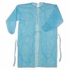 Level 1 Isolation Luxury Hospital Water Resistant Gowns Medical Fluid Resistant