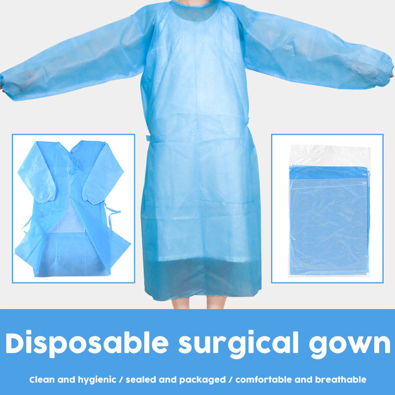 Wholesale Non Medical Disposable Breathable Isolation Gown With Long Sleeves