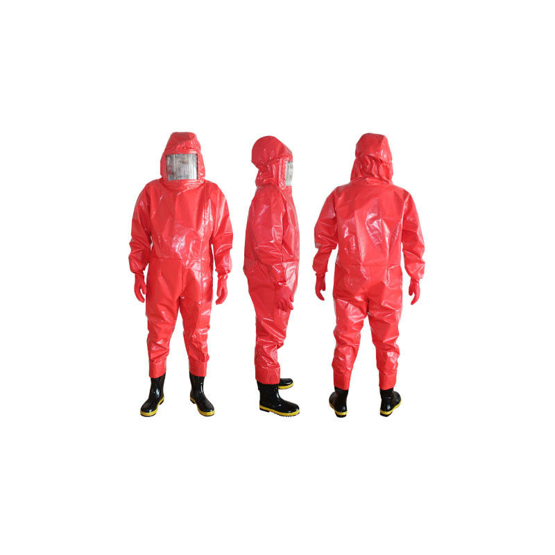 Conjoined Fire Fighting XL PVC Acid Chemical Safety Suit